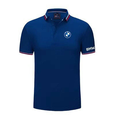 Polo BMW Homme Coton Biologique avec Logos Contrastants